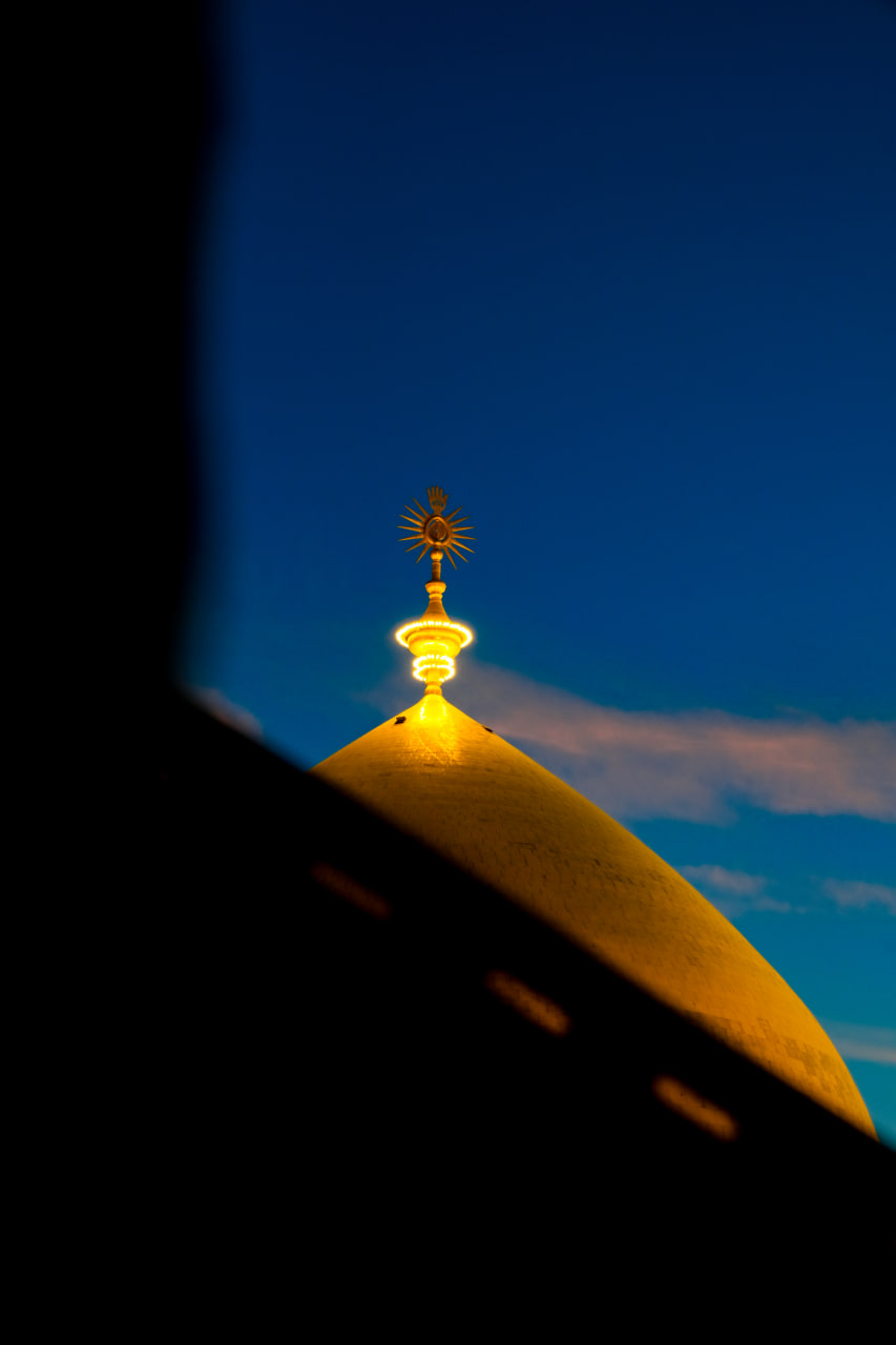 تصویر باکیفیت از گنبد امام علی علیه السلام